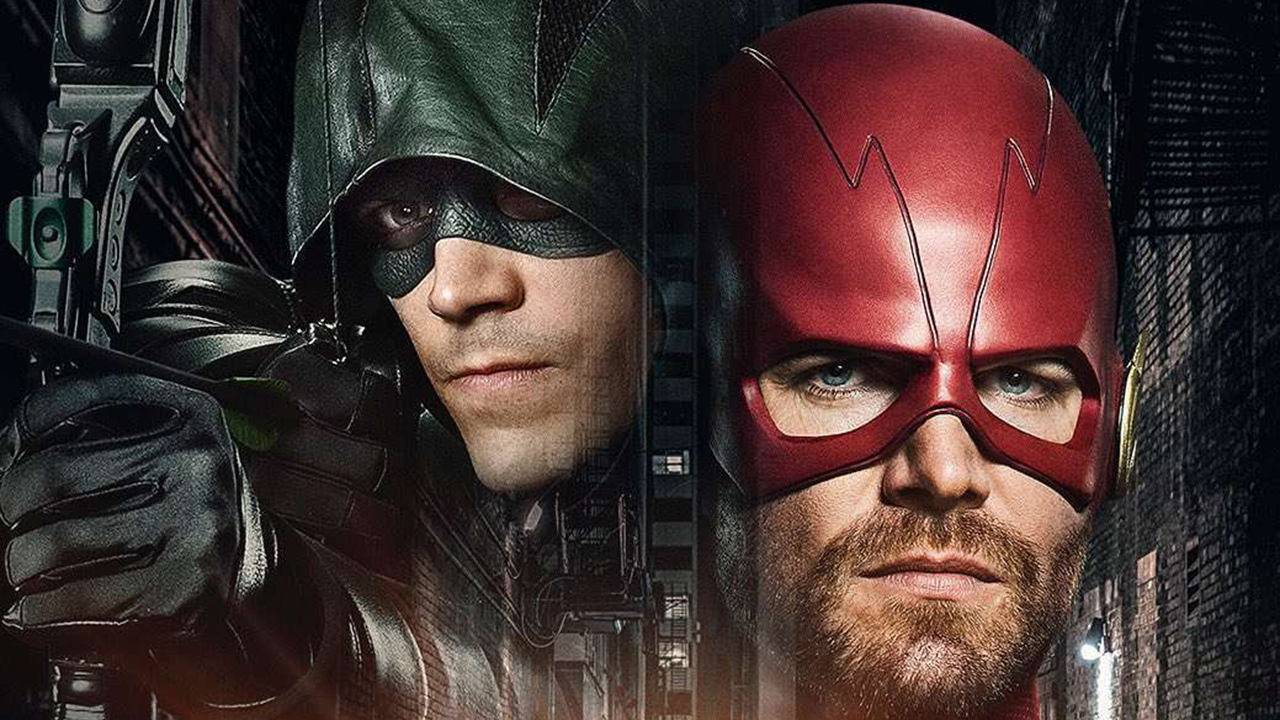Arqueiro Verde e Flash trocam de lugar em poster do crossover