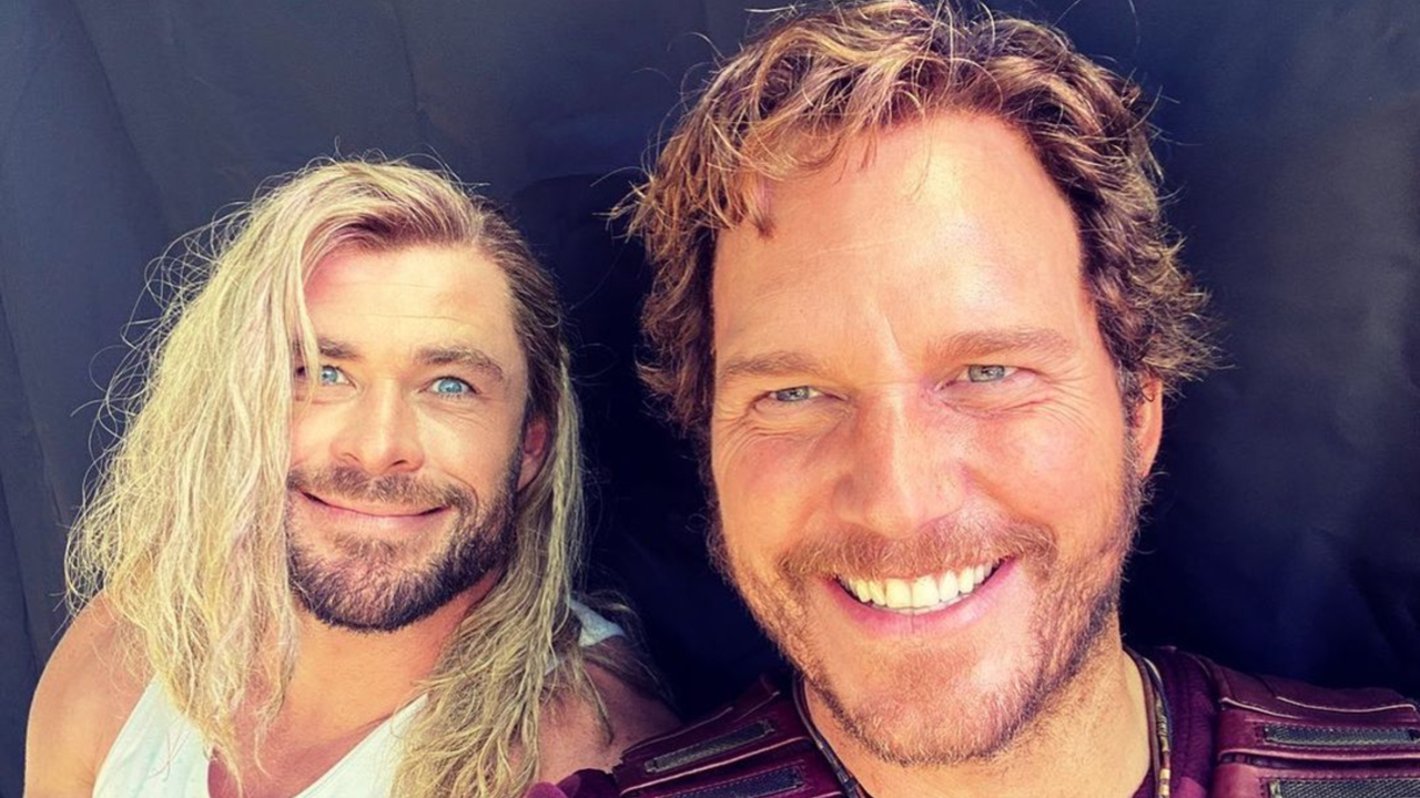 Thor: Love and Thunder – Chris Hemsworth mostra bastidores com Chris Pratt