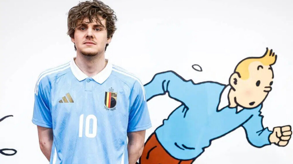 Adidas divulga uniforme da Bélgica para Eurocopa com homenagem a Tintim